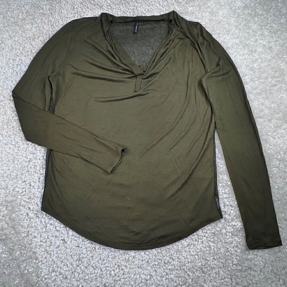 Scotch & Soda Maison Scotch Wild Rebellion Green Sheer Paisley Shirt 2